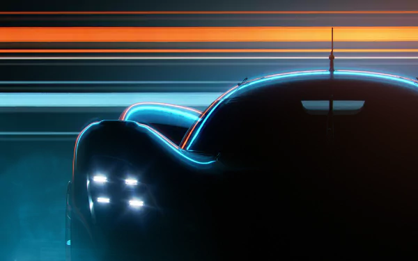 A sleek Porsche Vision 908 showcases its futuristic design with glowing edges and dynamic lighting, creating an eye-catching HD desktop wallpaper and background.