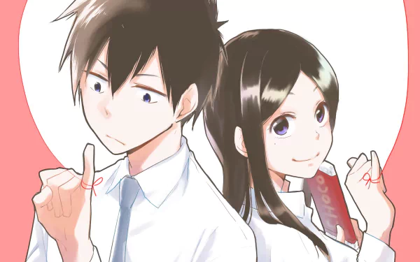 Touko Sakurai Souta Kazama Anime My Senpai is Annoying HD Desktop Wallpaper | Background Image
