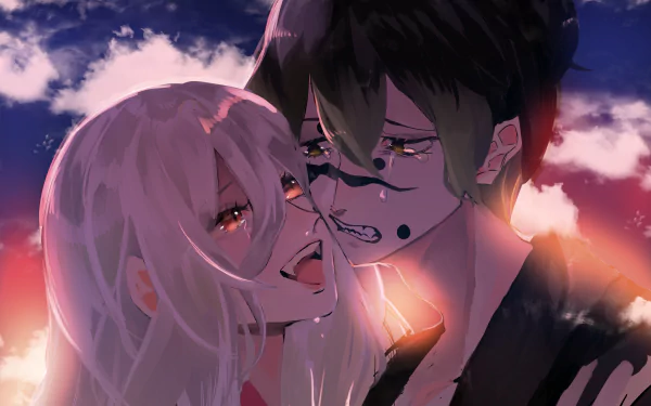 Daki (Demon Slayer) Gyutaro (Demon Slayer) Anime Demon Slayer: Kimetsu no Yaiba HD Desktop Wallpaper | Background Image