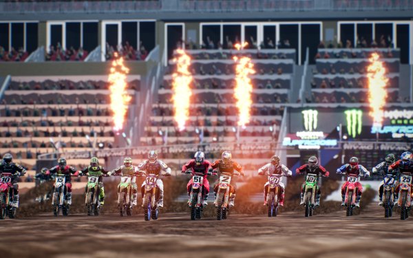 Video Game Monster Energy Supercross - The Official Videogame 5 Motocross HD Wallpaper | Background Image