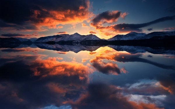 Earth Reflection Cloud Lake HD Wallpaper | Background Image