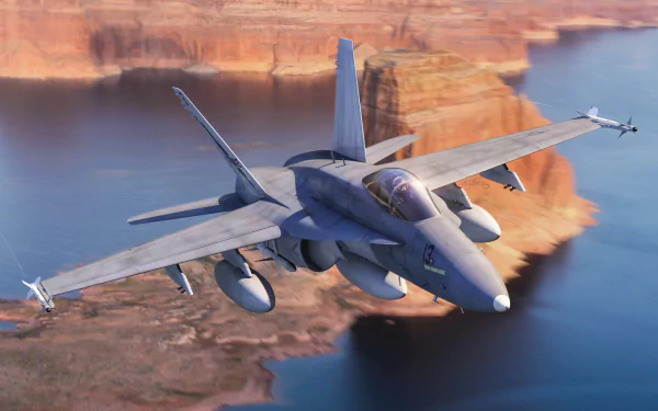 warplane military McDonnell Douglas F/A-18 Hornet HD Desktop Wallpaper | Background Image