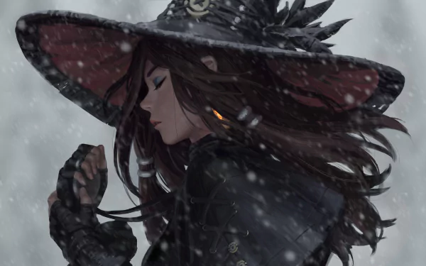 hat fantasy witch HD Desktop Wallpaper | Background Image