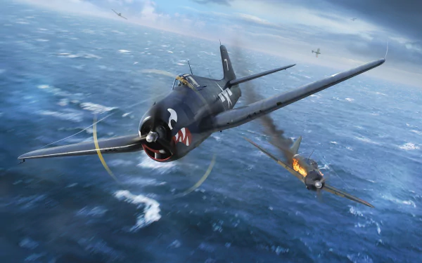 military Grumman F6F Hellcat HD Desktop Wallpaper | Background Image