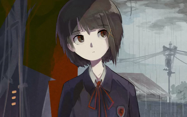 Lain Iwakura Anime Serial Experiments Lain HD Desktop Wallpaper | Background Image