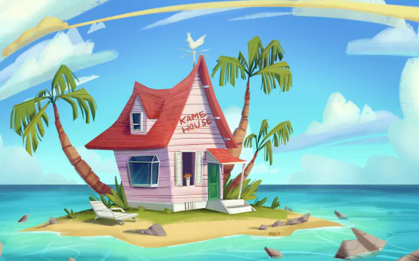 Kame House Anime Dragon Ball HD Desktop Wallpaper | Background Image