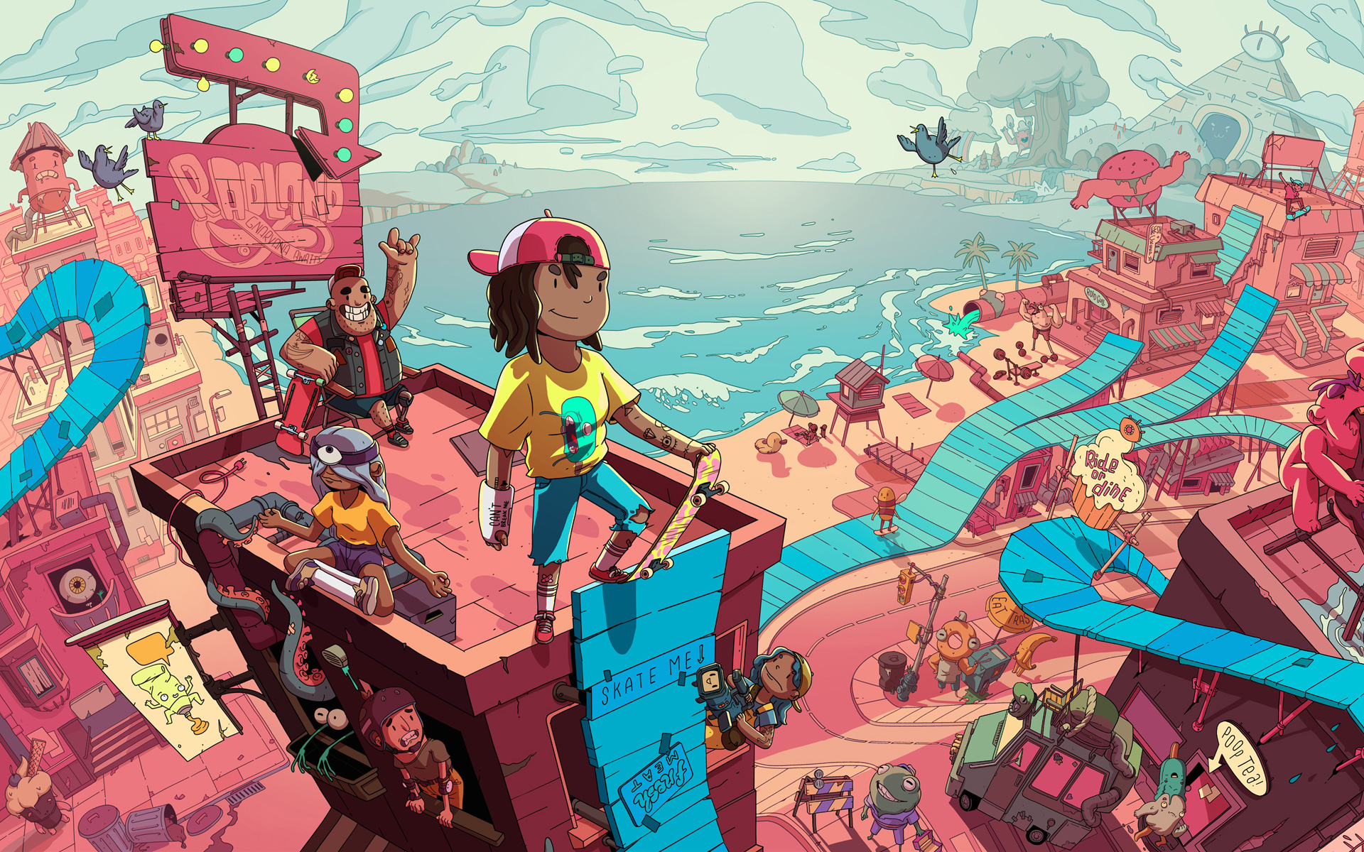 Download Video Game OlliOlli World HD Wallpaper