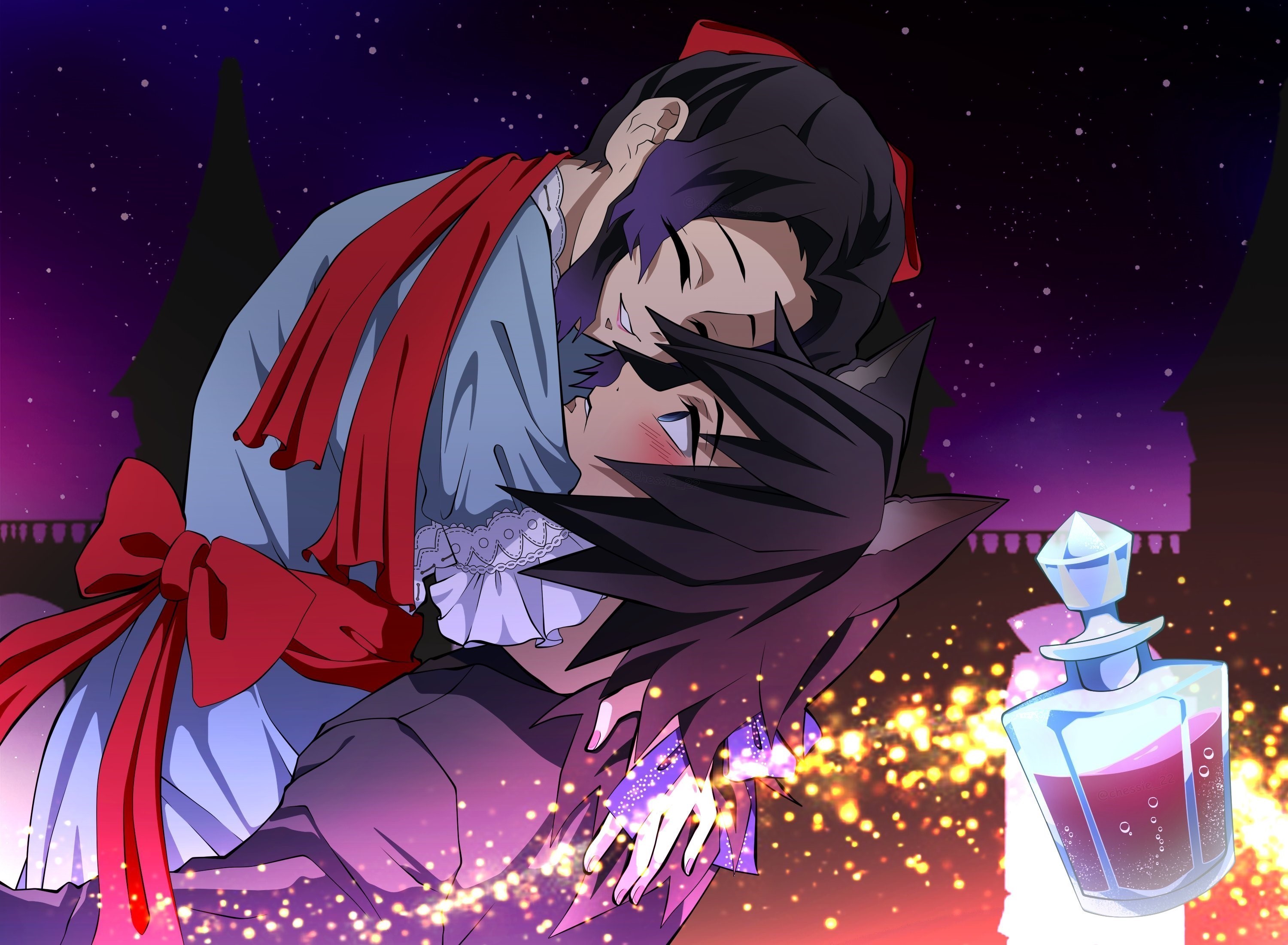 Download Shinobu Kochou Giyuu Tomioka GiyuShino (Demon Slayer) Anime Demon  Slayer: Kimetsu No Yaiba HD Wallpaper