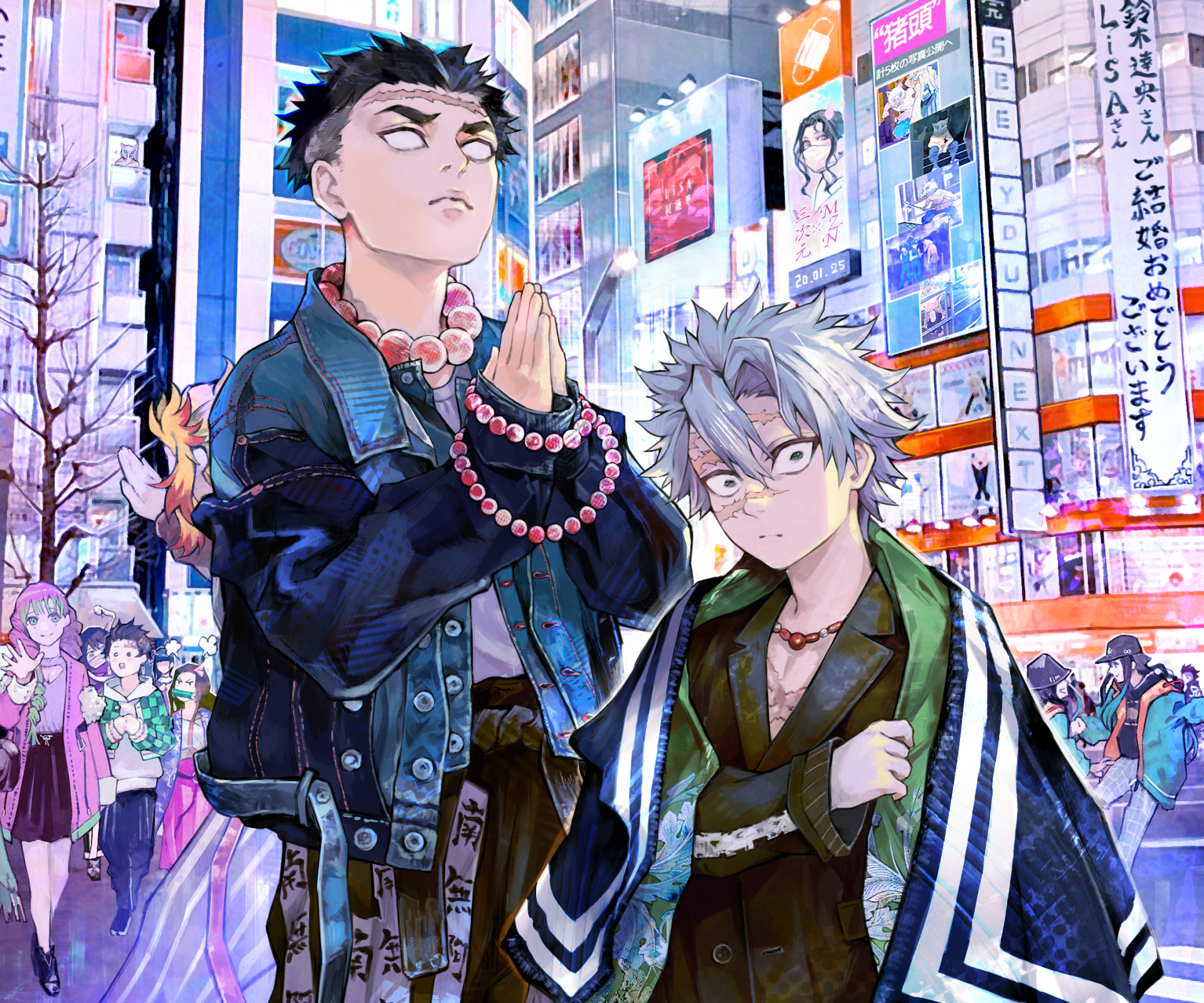 Download Gyomei Himejima Anime Demon Slayer: Kimetsu No Yaiba HD Wallpaper