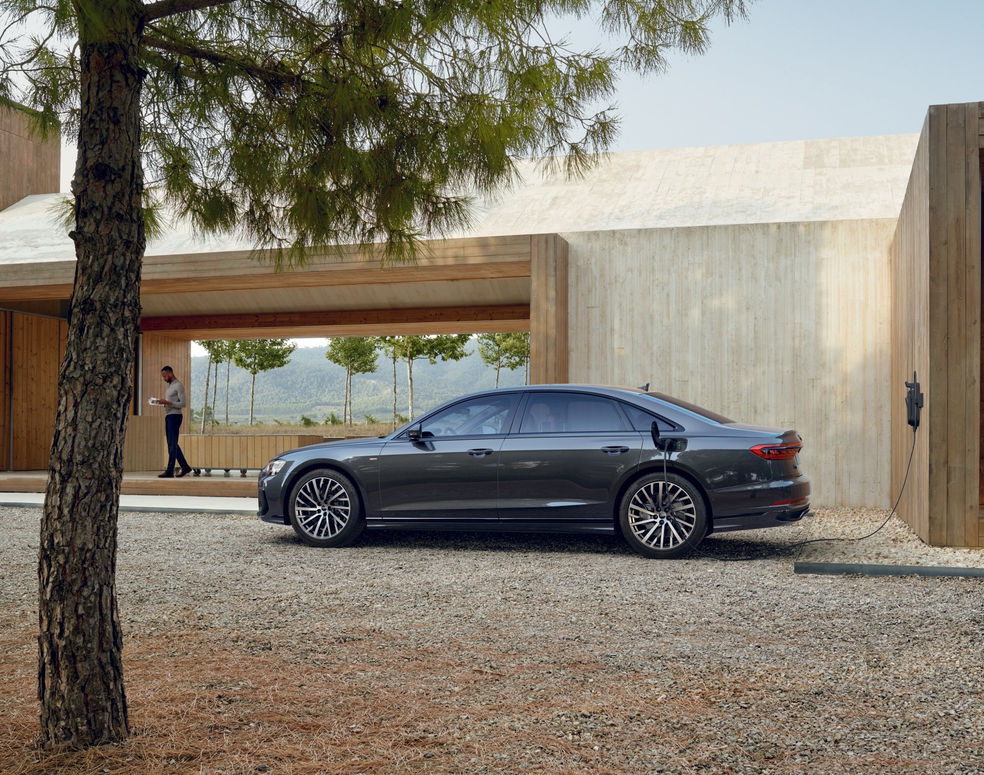 Download Audi A8 L 60 TFSI E Quattro S Line Vehicle Audi A8 4k Ultra HD Wallpaper