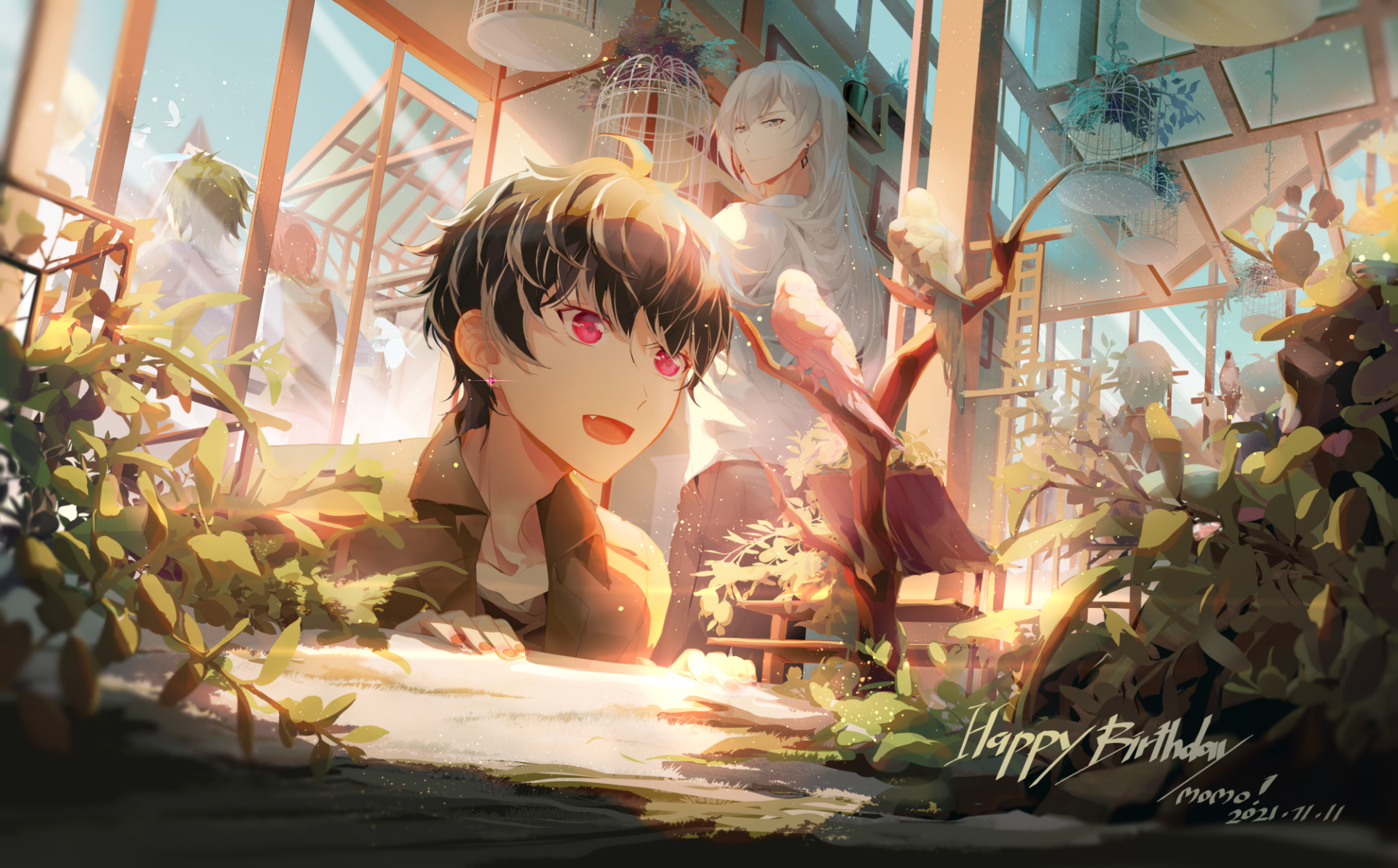 Download Yuki (IDOLiSH7) Tamaki Yotsuba Sogo Osaka Yamato Nikaido Riku Nanase Momo (IDOLiSH7) Anime IDOLiSH7 HD Wallpaper