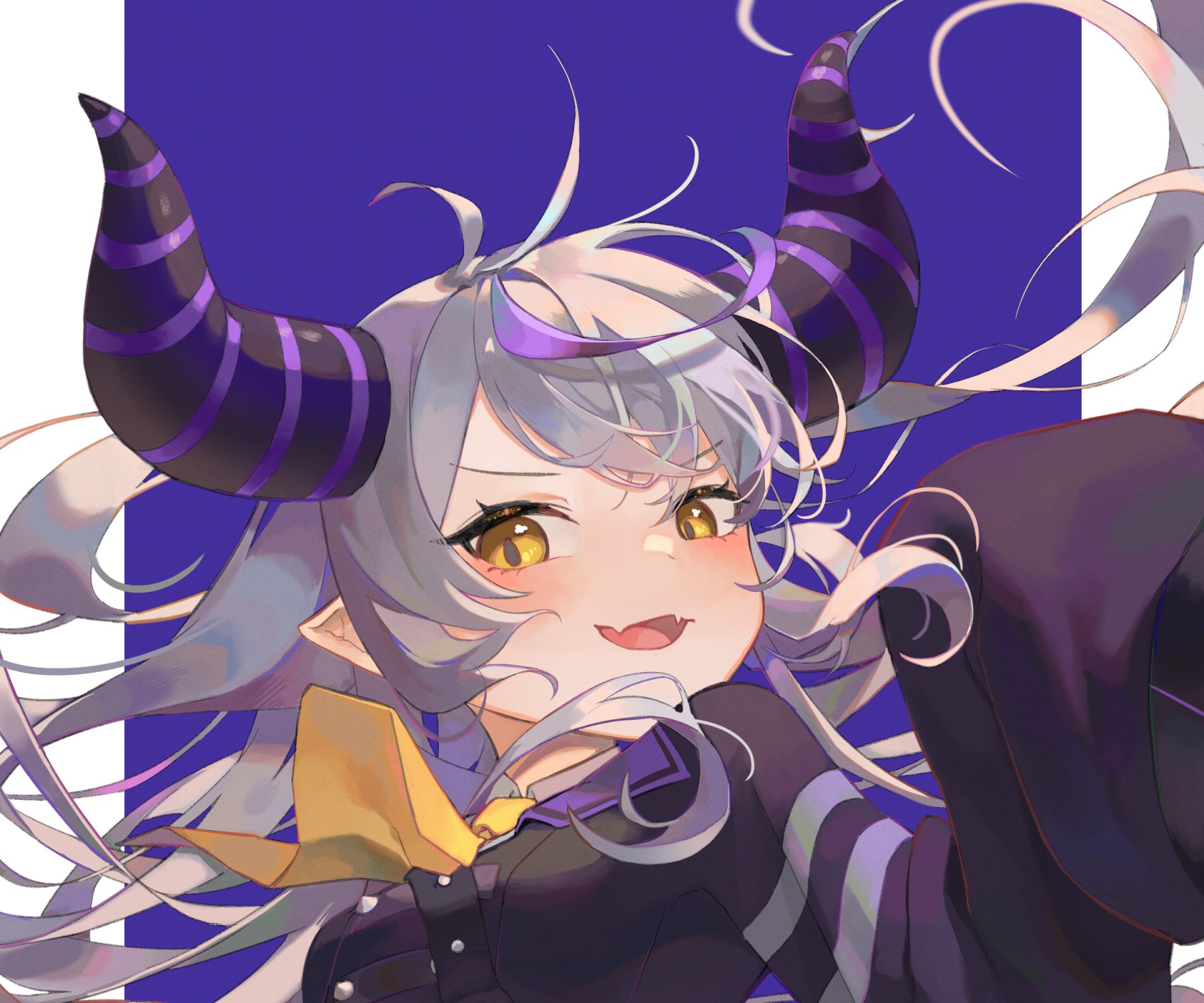 Download La+ Darknesss (Virtual Youtuber) Hololive Anime Virtual Youtuber HD Wallpaper