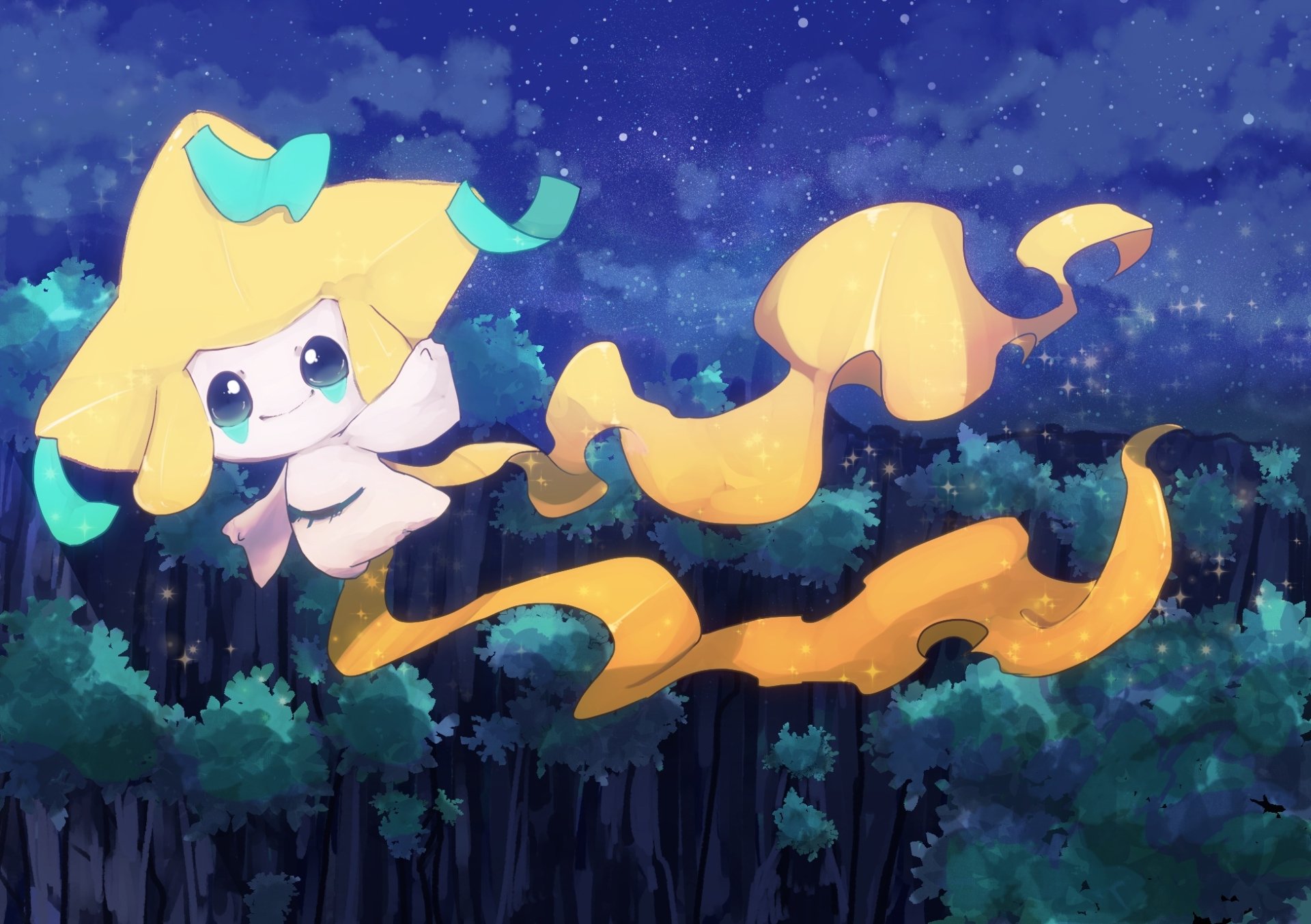 Download Legendary Pokémon Jirachi (Pokémon) Anime Pokemon HD Wallpaper