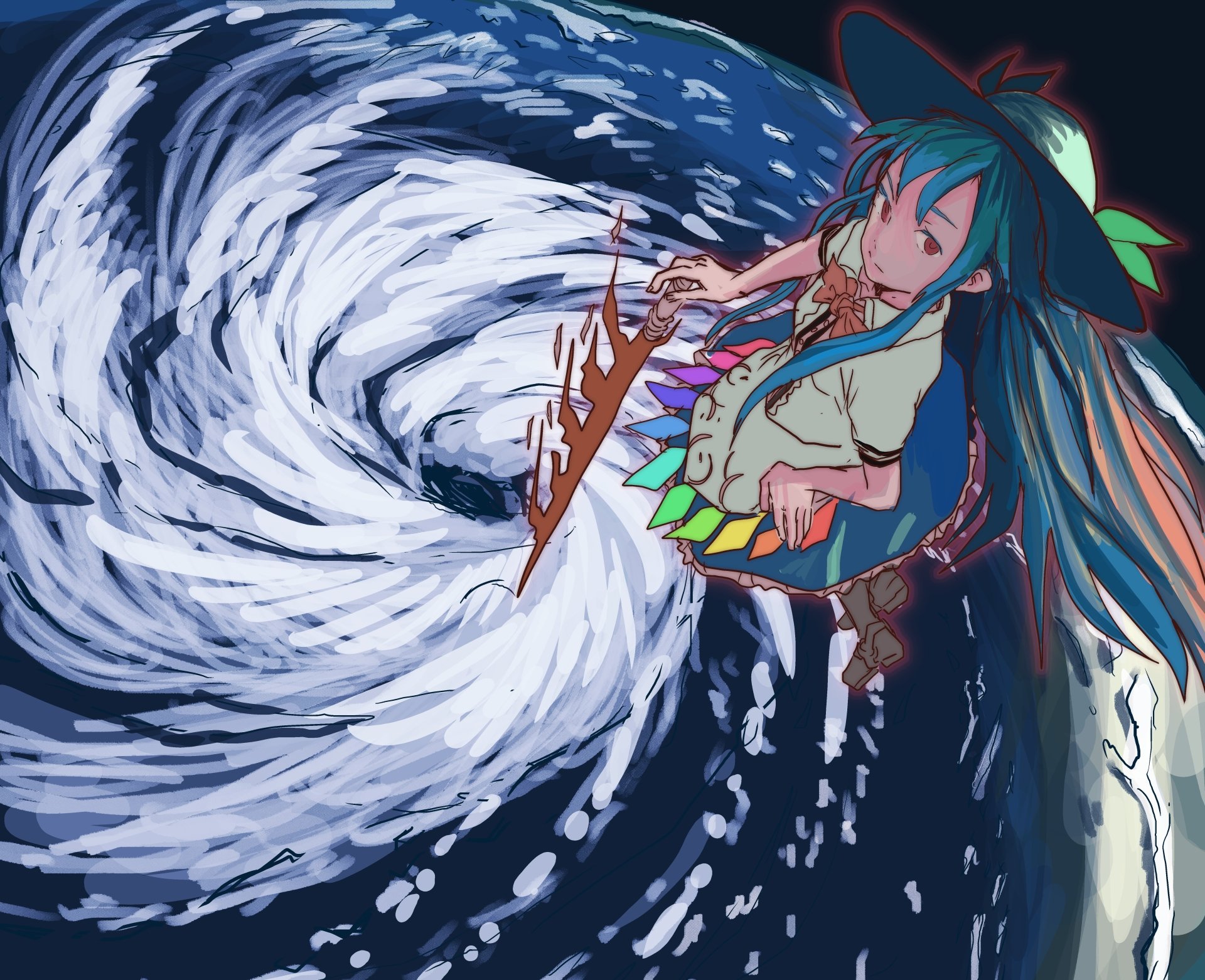 Download Tenshi Hinanai Anime Touhou 4k Ultra HD Wallpaper