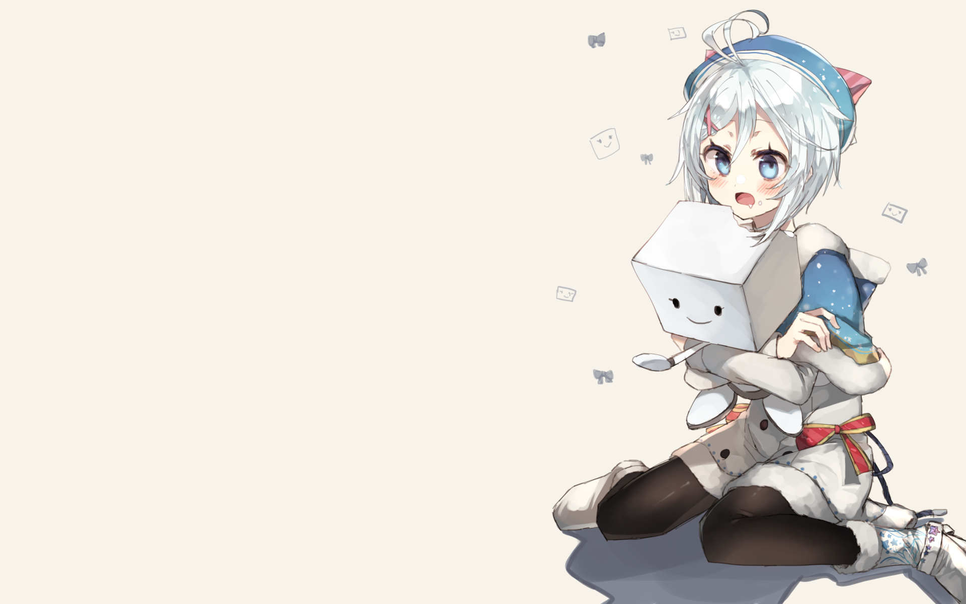 Download Dennou Shojo Siro Anime Virtual Youtuber HD Wallpaper by てび丸