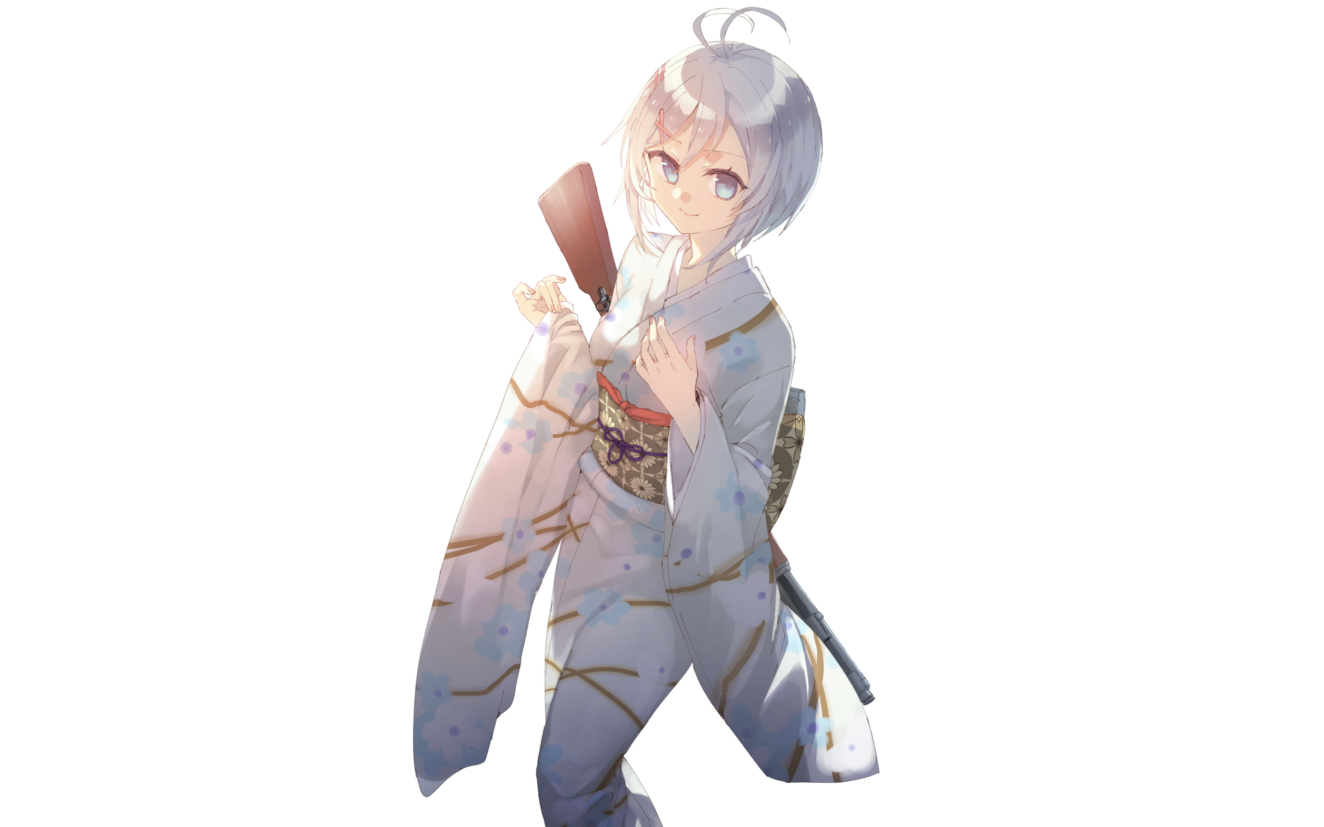 Download Kimono Dennou Shojo Siro Anime Virtual Youtuber HD Wallpaper by てび丸