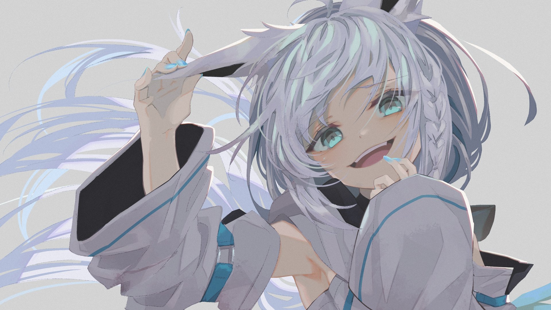 Download Shirakami Fubuki Hololive Anime Virtual Youtuber HD Wallpaper by Ancy