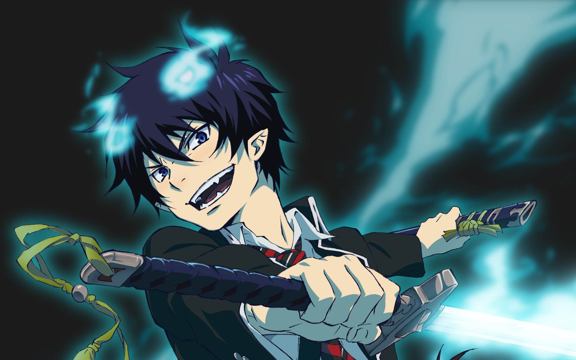 Download Rin Okumura Anime Blue Exorcist 4k Ultra HD Wallpaper by Kazue Kato