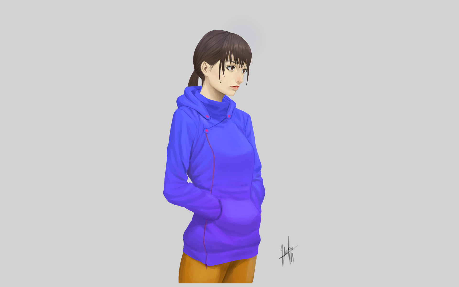 Download Anime Girl Anime Girl HD Wallpaper by Carlo Montie