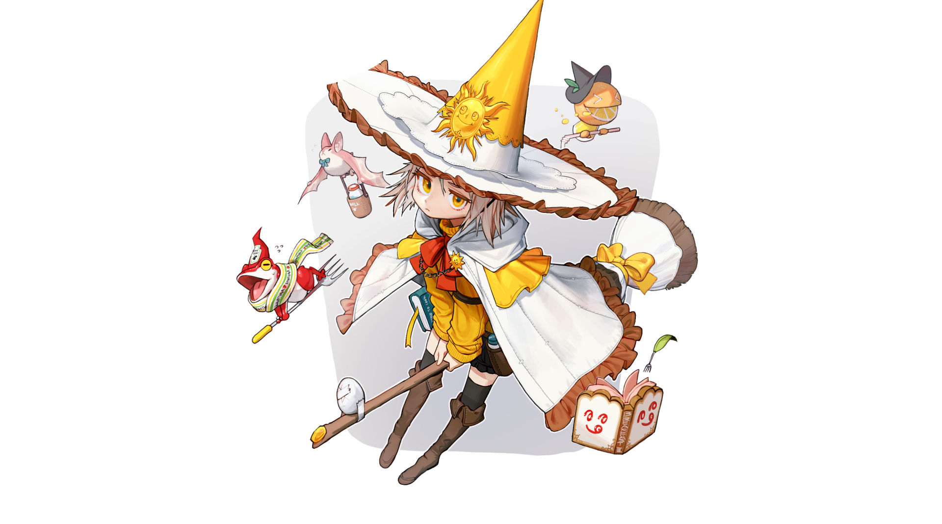 Download Anime Witch Pumpkin Helloween Halloween Anime Halloween HD Wallpaper by Rinotuna