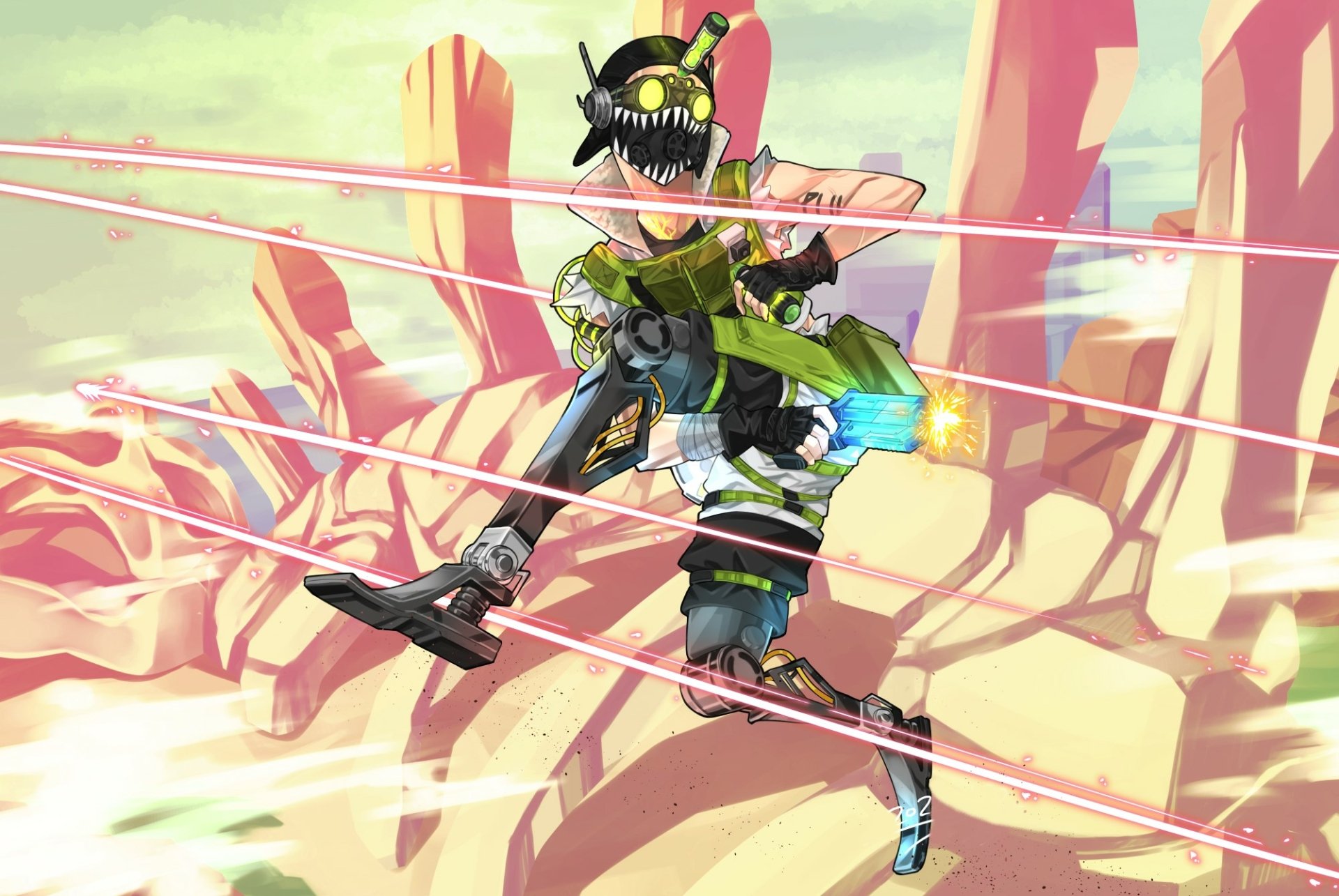 Download Octane (Apex Legends) Video Game Apex Legends HD Wallpaper by ズカ