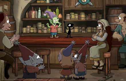 Luci (Disenchantment) Elfo (Disenchantment) TV Show Disenchantment HD Desktop Wallpaper | Background Image