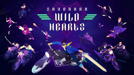 video game Sayonara Wild Hearts HD Desktop Wallpaper | Background Image