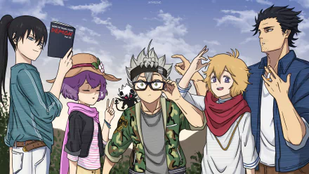 Dorothy Unsworth Liebe (Black Clover) Nacht (Black Clover) Luck Voltia Yami Sukehiro Asta (Black Clover) Anime Black Clover HD Desktop Wallpaper | Background Image