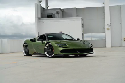 supercar vehicle Ferrari SF90 HD Desktop Wallpaper | Background Image