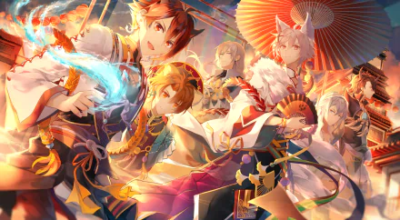 Yuki (IDOLiSH7) Tamaki Yotsuba Ryunosuke Tsunashi Riku Nanase Tenn Kujo Mitsuki Izumi Anime IDOLiSH7 HD Desktop Wallpaper | Background Image