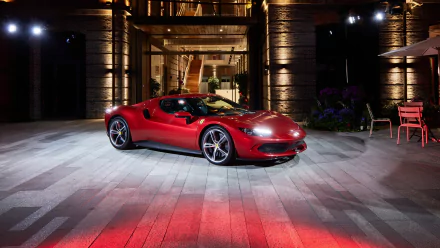 supercar vehicle Ferrari 296 GTB HD Desktop Wallpaper | Background Image