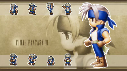 Locke Cole video game Final Fantasy VI HD Desktop Wallpaper | Background Image