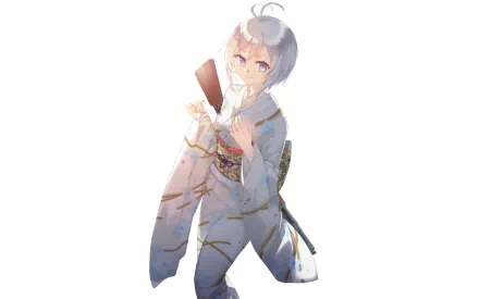 kimono Dennou Shojo Siro Anime Virtual Youtuber HD Desktop Wallpaper | Background Image