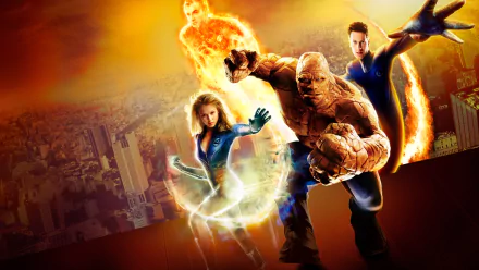 Thing (Marvel Comics) Susan Storm Reed Richards Mister Fantastic Johnny Storm Jessica Alba Ioan Gruffudd Invisible Woman Human Torch (Marvel Comics) Chris Evans movie Fantastic Four HD Desktop Wallpaper | Background Image