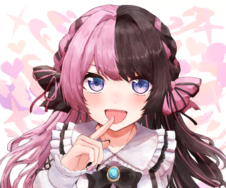 VSPO! Tachibana Hinano Iris Black Games Anime Virtual Youtuber HD Desktop Wallpaper | Background Image