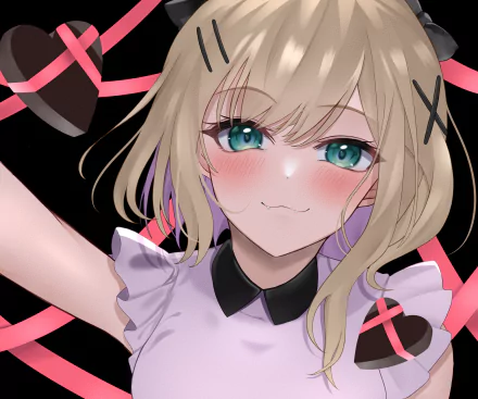 VSPO! Kurumi Noah Iris Black Games Anime Virtual Youtuber HD Desktop Wallpaper | Background Image