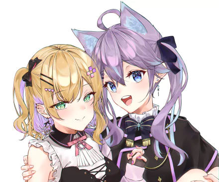 Nun Bora VSPO! Kurumi Noah Iris Black Games Anime Virtual Youtuber HD Desktop Wallpaper | Background Image