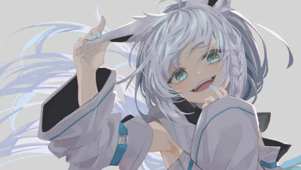Shirakami Fubuki hololive Anime Virtual Youtuber HD Desktop Wallpaper | Background Image