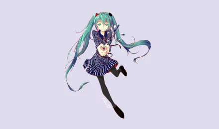 Hatsune Miku Anime Vocaloid HD Desktop Wallpaper | Background Image