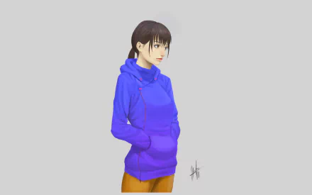 Anime girl anime girl HD Desktop Wallpaper | Background Image