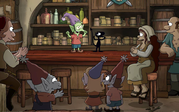 Luci (Disenchantment) Elfo (Disenchantment) TV Show Disenchantment HD Desktop Wallpaper | Background Image