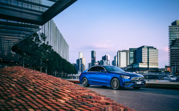 Mercedes-Benz C300 AMG Line vehicle Mercedes-Benz C-Class HD Desktop Wallpaper | Background Image