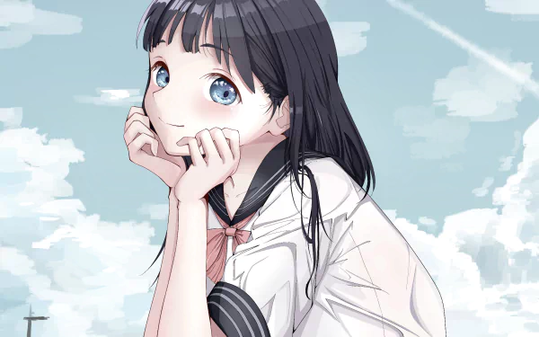 Komichi Akebi Anime Akebi's Sailor Uniform HD Desktop Wallpaper | Background Image