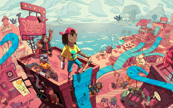 video game OlliOlli World HD Desktop Wallpaper | Background Image