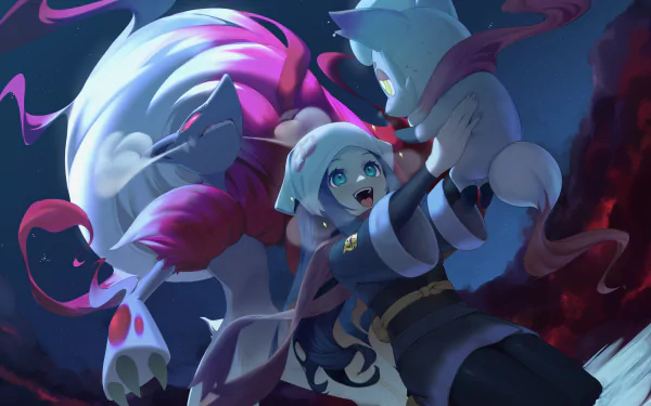 Zoroark (Pokémon) Akari (Pokémon) video game Pokémon Legends: Arceus HD Desktop Wallpaper | Background Image