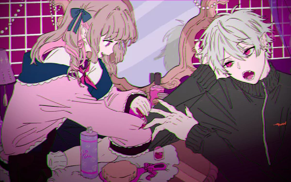 Nijisanji Makaino Ririmu Kuzuha (Virtual YouTuber) Anime Virtual Youtuber HD Desktop Wallpaper | Background Image