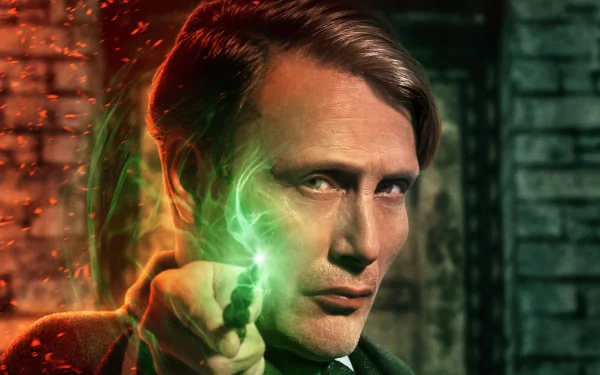 Mads Mikkelsen movie Fantastic Beasts: The Secrets of Dumbledore HD Desktop Wallpaper | Background Image