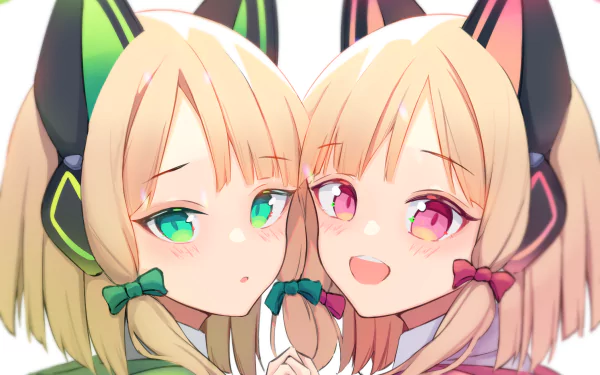 Saiba Momoi Saiba Midori video game Blue Archive HD Desktop Wallpaper | Background Image