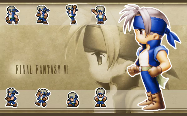 Locke Cole video game Final Fantasy VI HD Desktop Wallpaper | Background Image