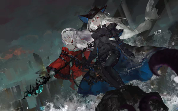Gladiia (ArKnights) Skadi (Arknights) video game Arknights HD Desktop Wallpaper | Background Image